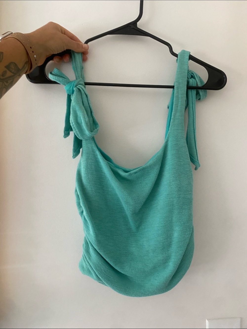 Free people Tie-Shoulder Tank Top - Aqua